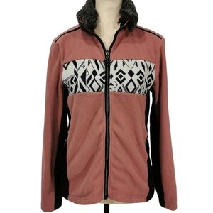 Dare2B Engross II Full Zip Fleece Alpine Inspired Jacket in Mesa Rose - Sz 6/S